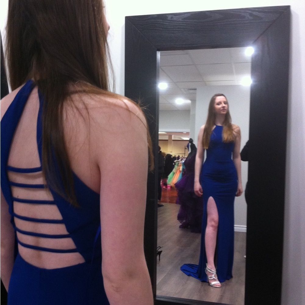 Blue prom dress